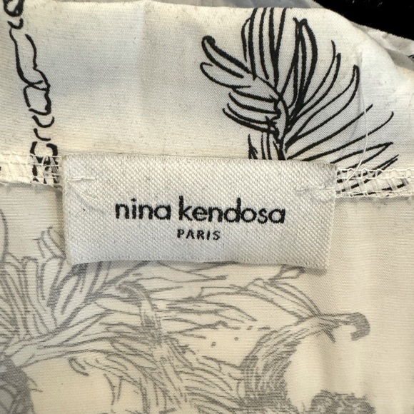Nina Kendosa black and white print dress OS - Picture 2 of 2